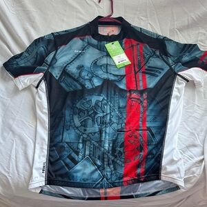 Primal Men's Cycling Jersey - Black, Red, and White
